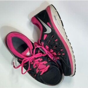 Nike Size 7.5 Dual Fusion Run 2 Black/Pink Ladies Running Shoes